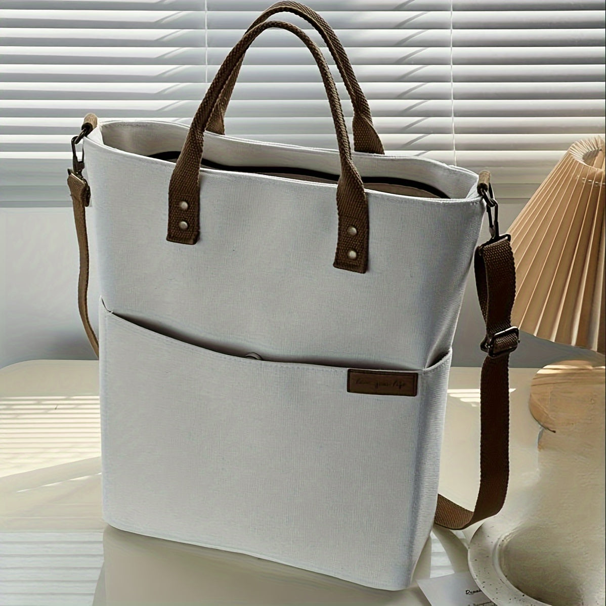 Thick Canvas School Tote Bag – Stylish & Durable Everyday Bag for Women
