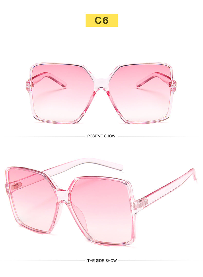Fashionable Big Frame Gradient Sunglasses – Travel & Driving Ready