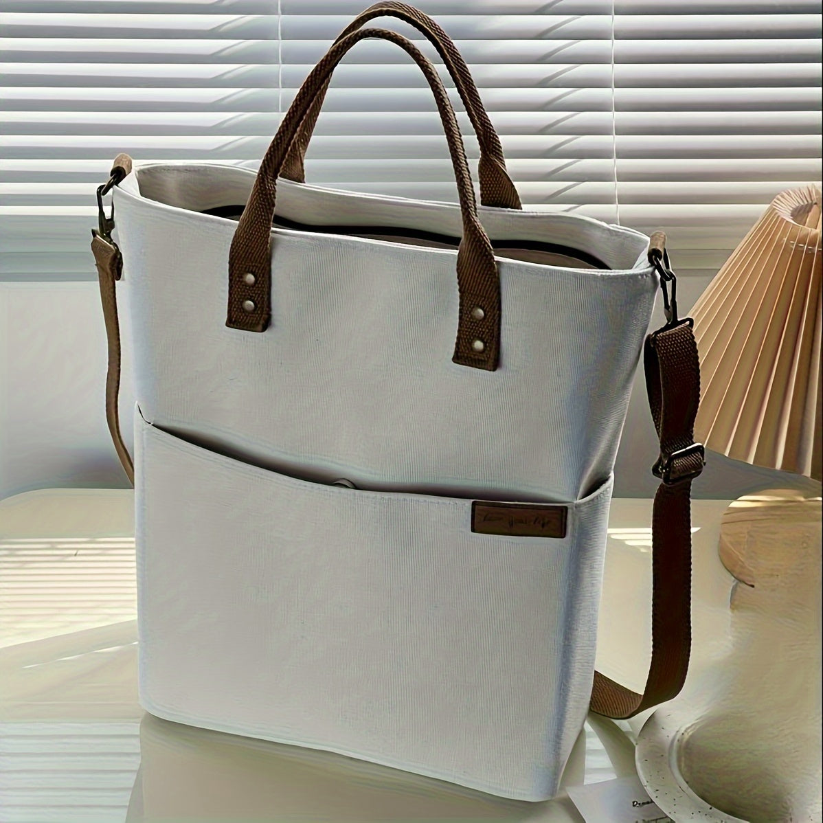 Thick Canvas School Tote Bag – Stylish & Durable Everyday Bag for Women