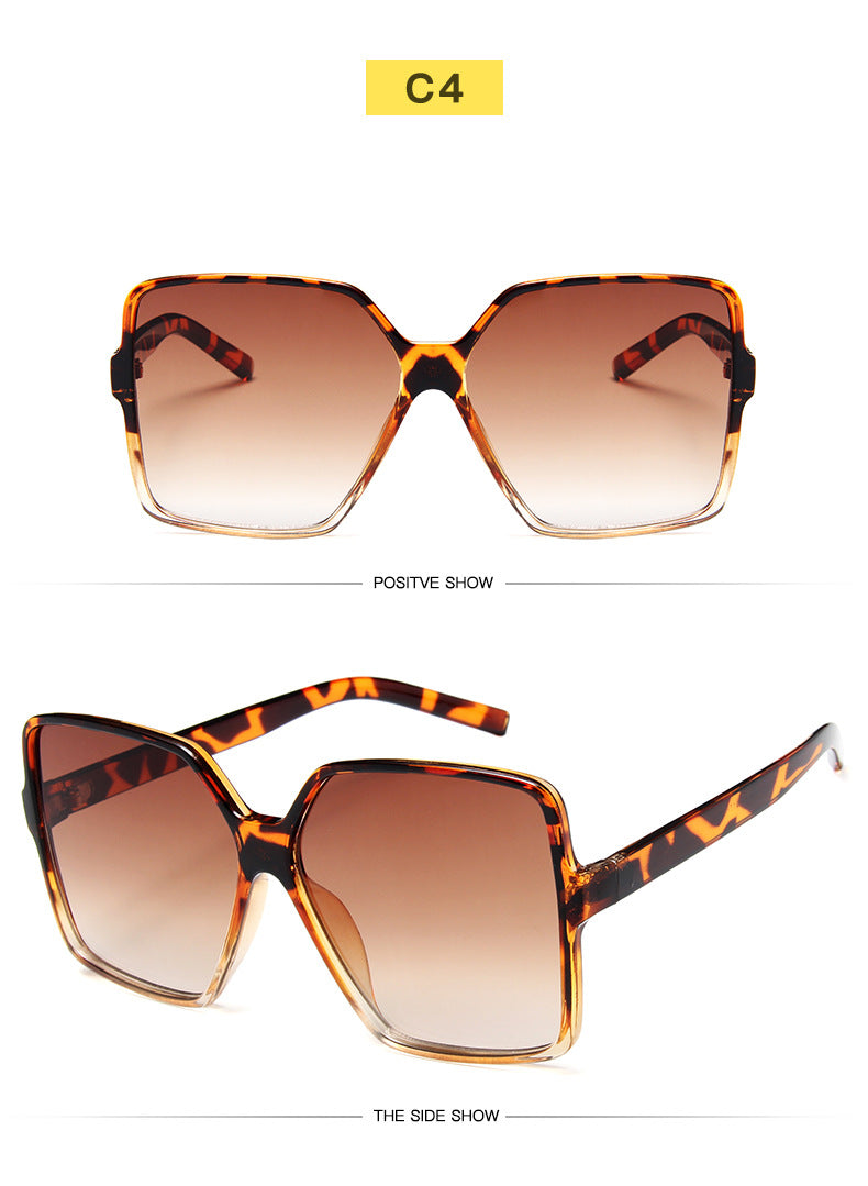 Fashionable Big Frame Gradient Sunglasses – Travel & Driving Ready