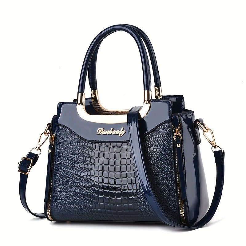 Crocodile Pattern Shoulder Bag – Stylish & Functional Tote for Everyday Use