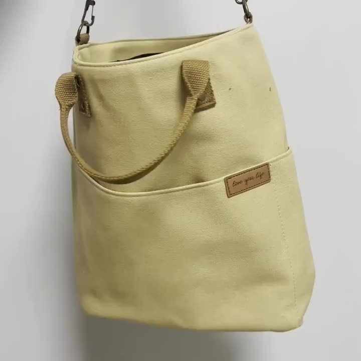 Thick Canvas School Tote Bag – Stylish & Durable Everyday Bag for Women