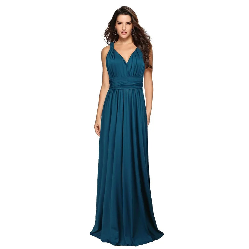"One Dress, Endless Styles – Convertible Maxi Magic! "