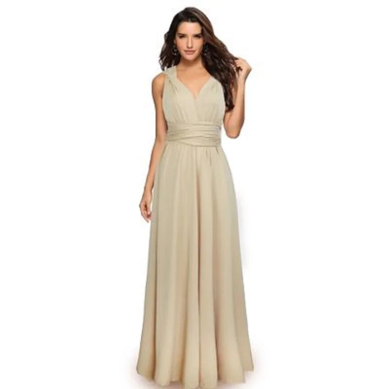 "One Dress, Endless Styles – Convertible Maxi Magic! "