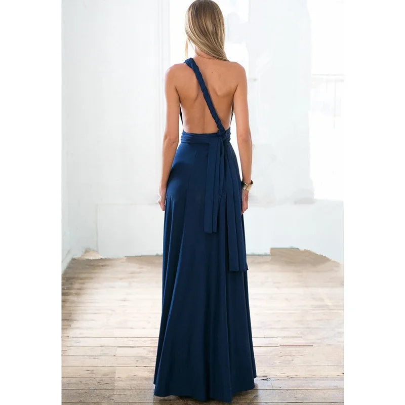 "One Dress, Endless Styles – Convertible Maxi Magic! "