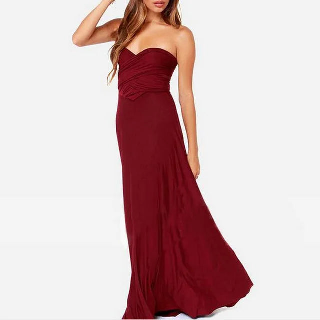 "One Dress, Endless Styles – Convertible Maxi Magic! "