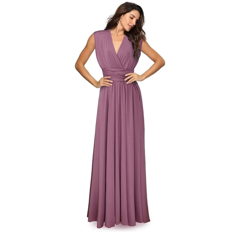 "One Dress, Endless Styles – Convertible Maxi Magic! "