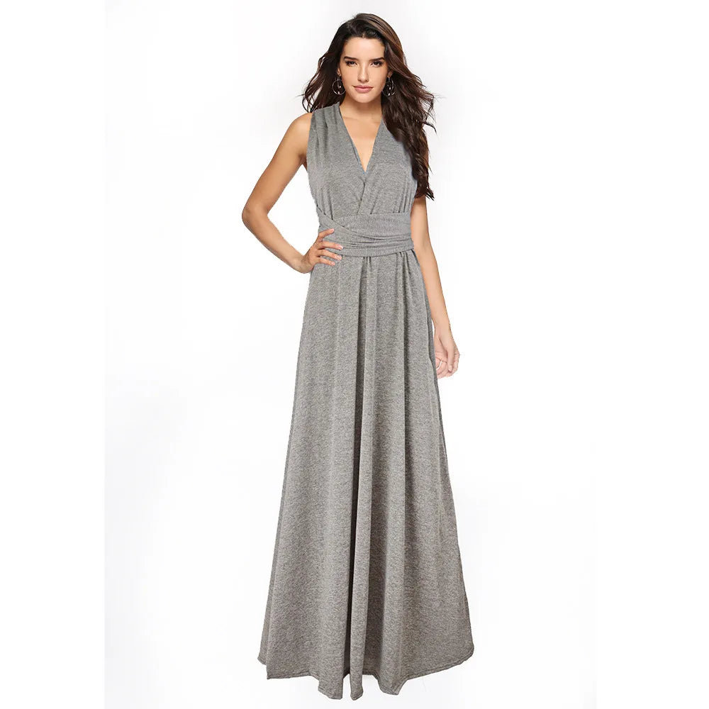 "One Dress, Endless Styles – Convertible Maxi Magic! "