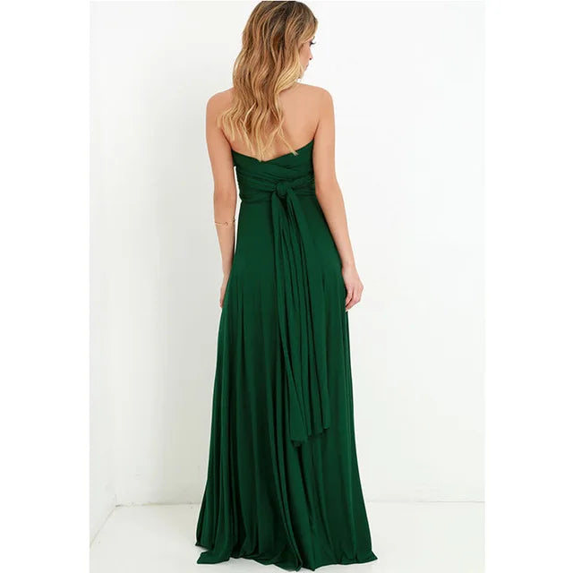 "One Dress, Endless Styles – Convertible Maxi Magic! "