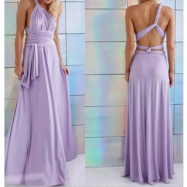 "One Dress, Endless Styles – Convertible Maxi Magic! "