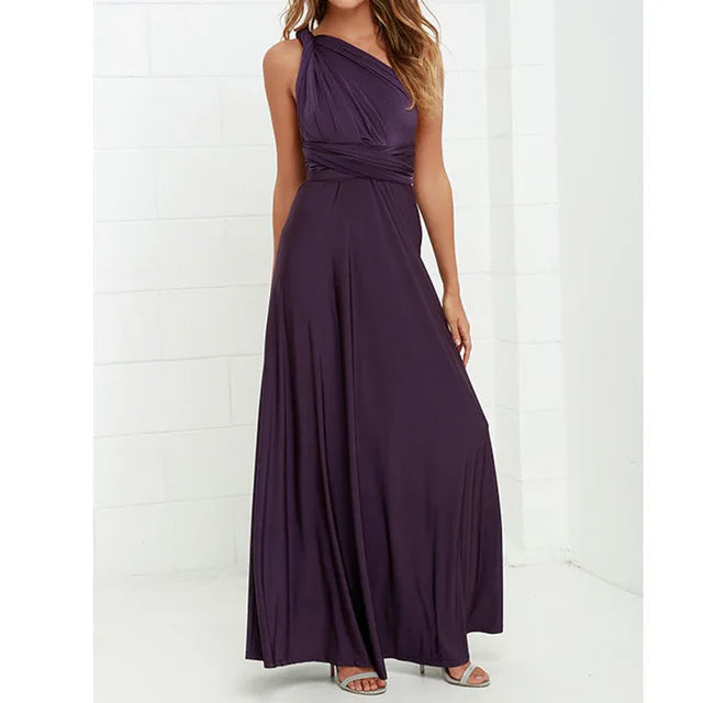 "One Dress, Endless Styles – Convertible Maxi Magic! "
