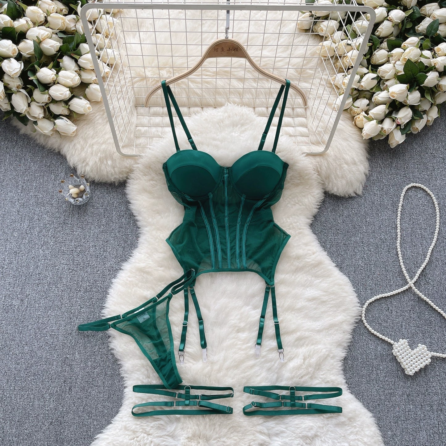 Women’s Erotic Mesh Underwire Bra & Panty Set – CHILLGIO Intimates