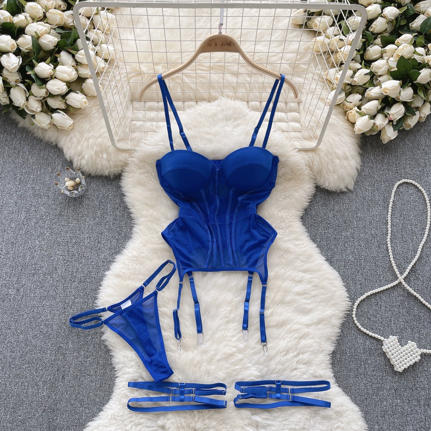 Women’s Erotic Mesh Underwire Bra & Panty Set – CHILLGIO Intimates