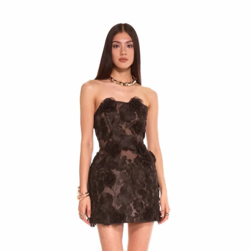Retro Elegance: Women’s 2025 Floral Embroidery Bodycon Party Dress