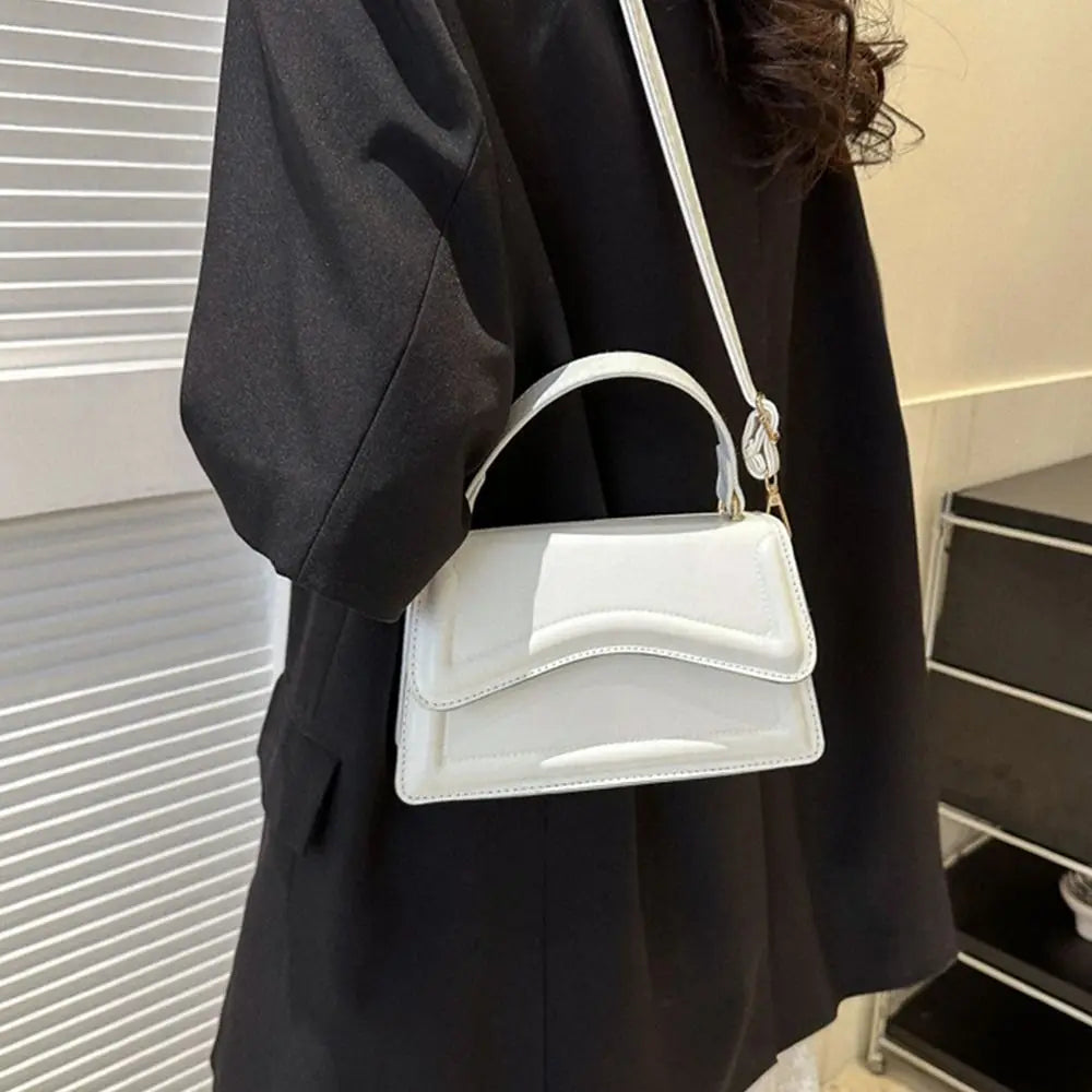 Elegant PU Leather Tote – Small Messenger Shoulder Bag for Ladies