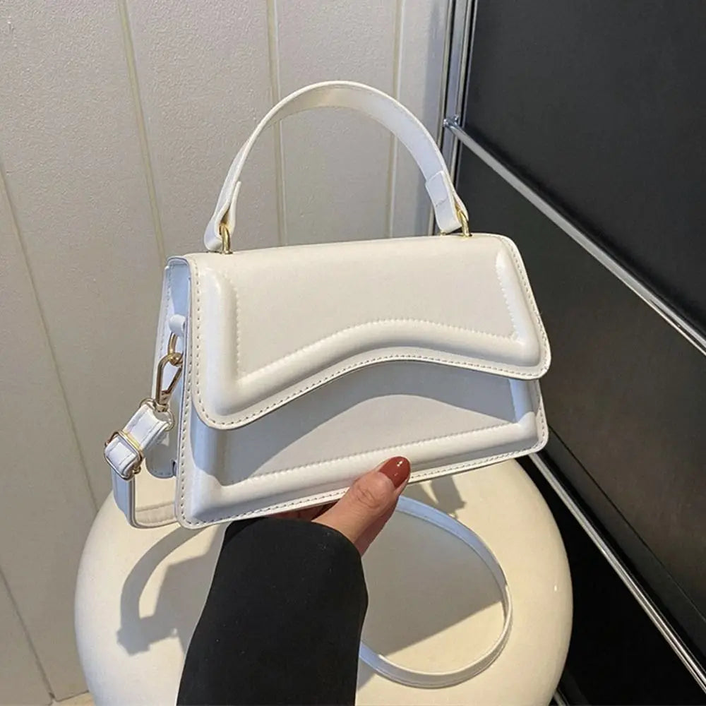 Elegant PU Leather Tote – Small Messenger Shoulder Bag for Ladies