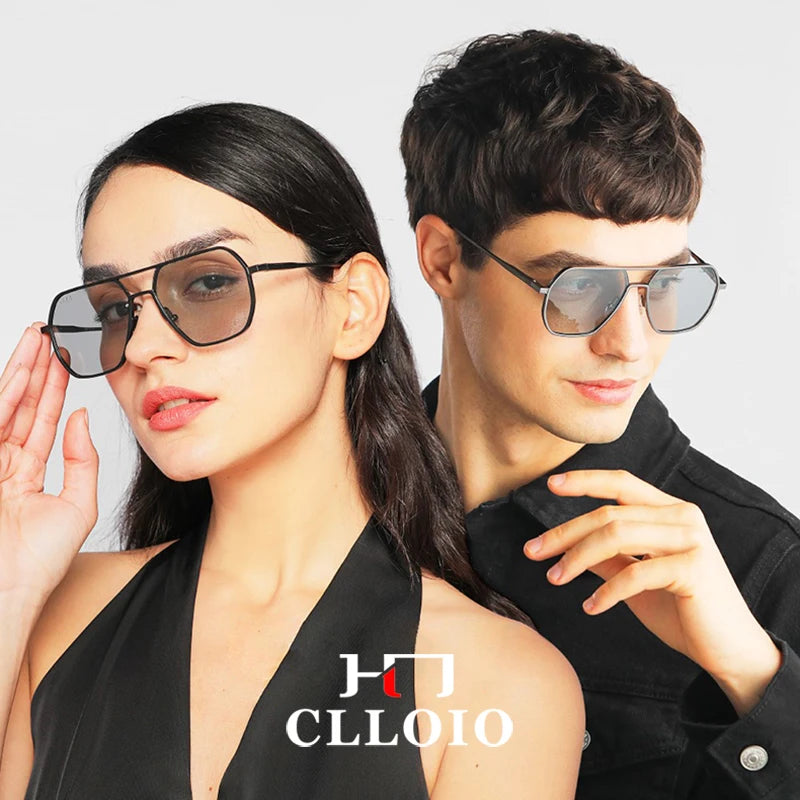Unisex Aluminum Chameleon Sunglasses – CLLOIO Polarized UV Protection Eyewear