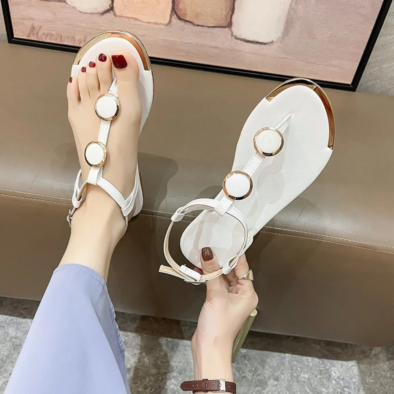 Stylish Comfort – Designer-Inspired Summer Flip Flops for Women