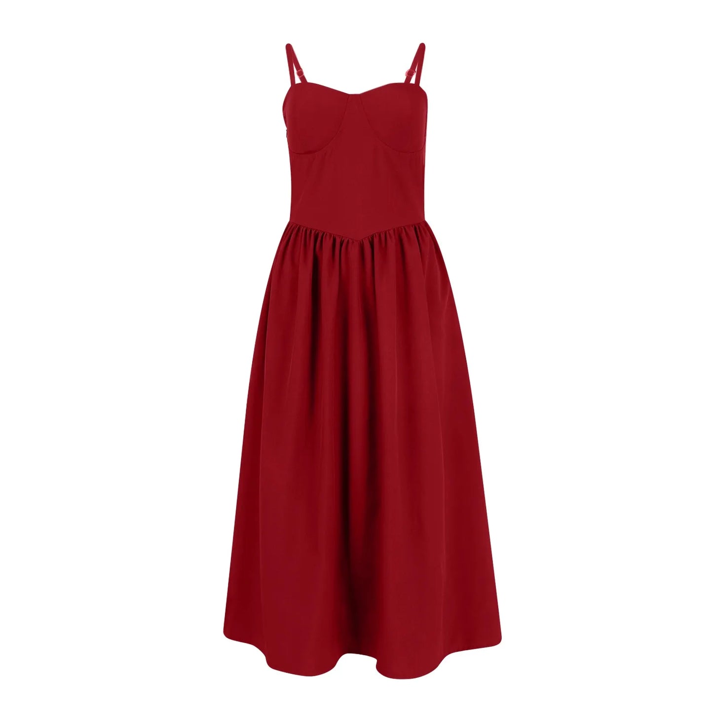 Sexy Sleeveless A-Line Dress for Women – Mid-Length Feminine Summer Style