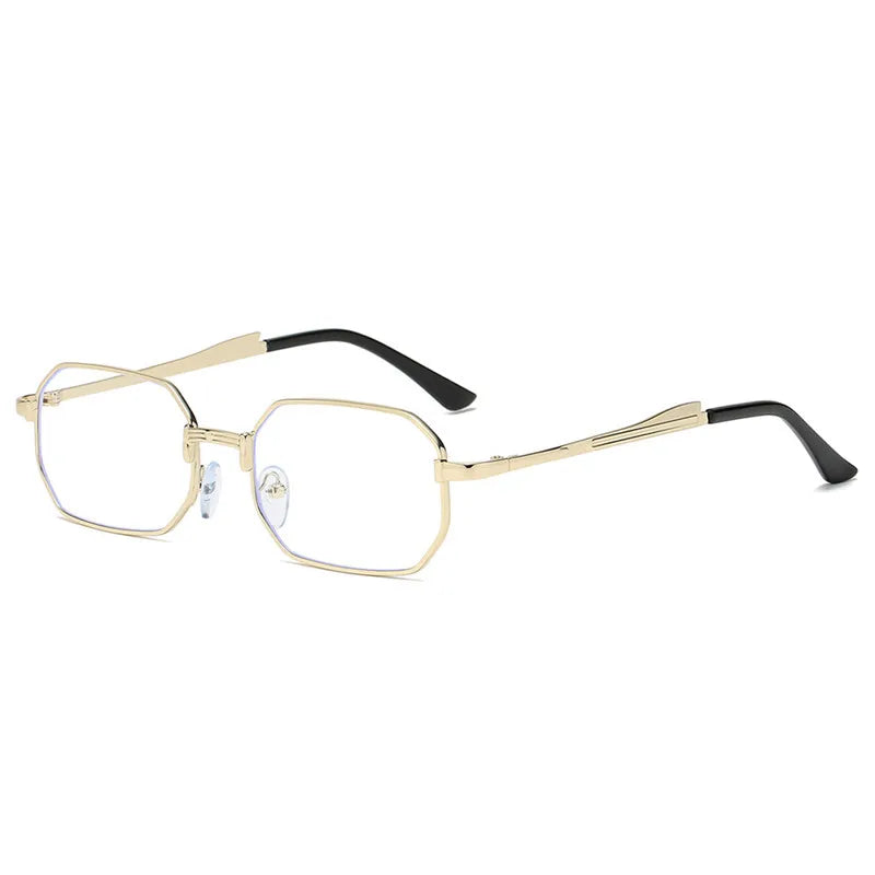 Classic Narrow Metal Sunglasses – Sleek Rectangle Design for Men & Women