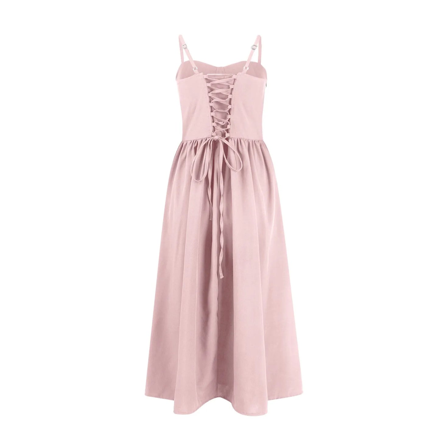 Sexy Sleeveless A-Line Dress for Women – Mid-Length Feminine Summer Style