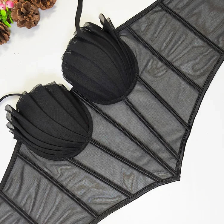 Women’s Romantic Lingerie – Sexy Bra and Underwear Corset Set