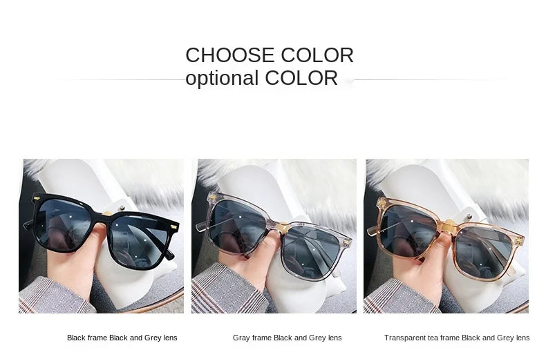 Fashion Square Sunglasses – UV400 Protection, Retro Style for Stylish Women