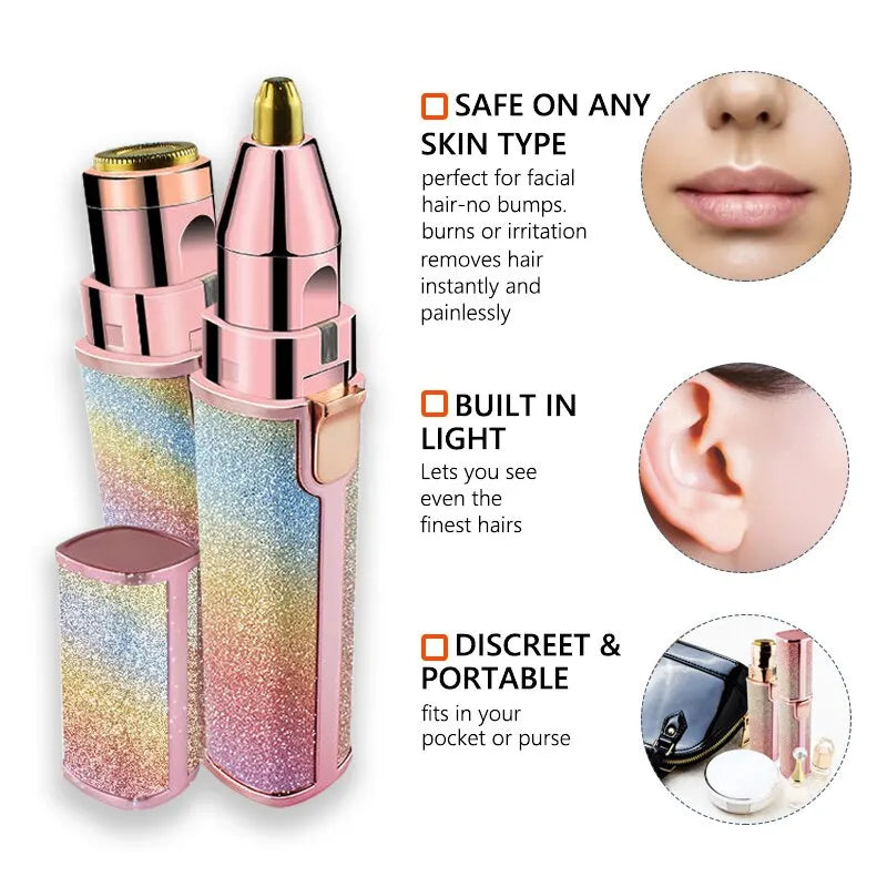 Flawless Skin Duo – Eyebrow Shaper & Facial Epilator for Women
