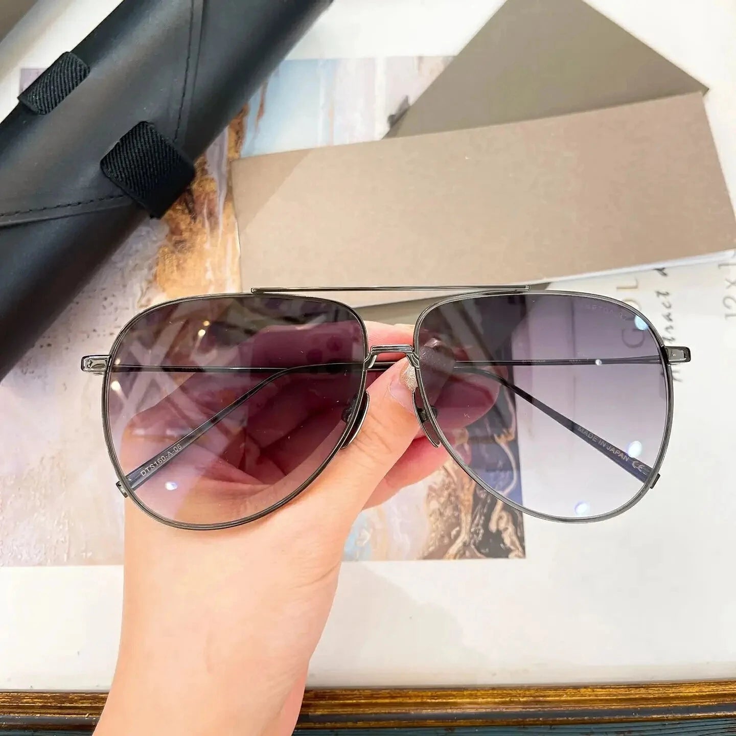 Original ARTOA.92 DTS160 Polarized Sunglasses – Gold Alloy Frame for Men & Women
