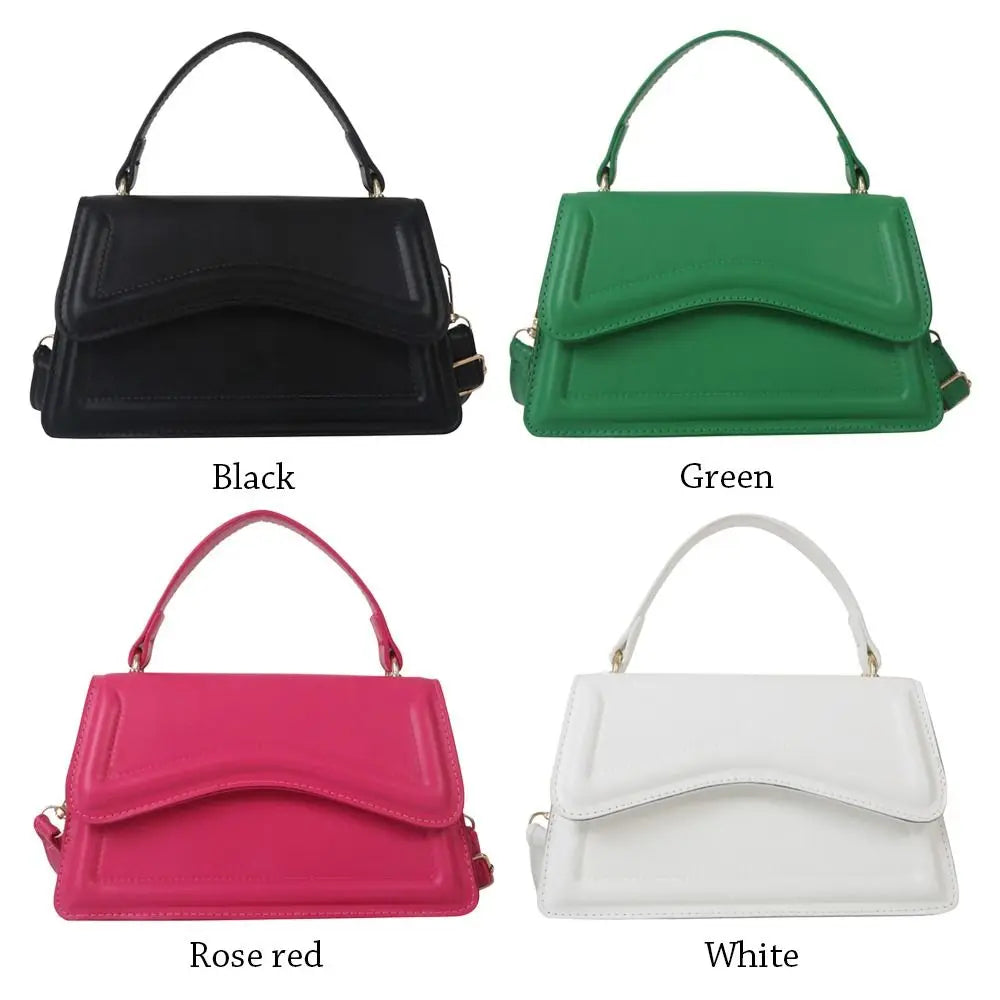 Elegant PU Leather Tote – Small Messenger Shoulder Bag for Ladies