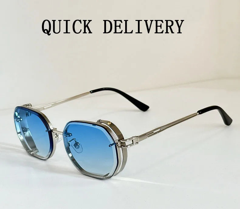 Fashionable Steampunk Sunglasses – Bold Square Frames for a Trendy Look