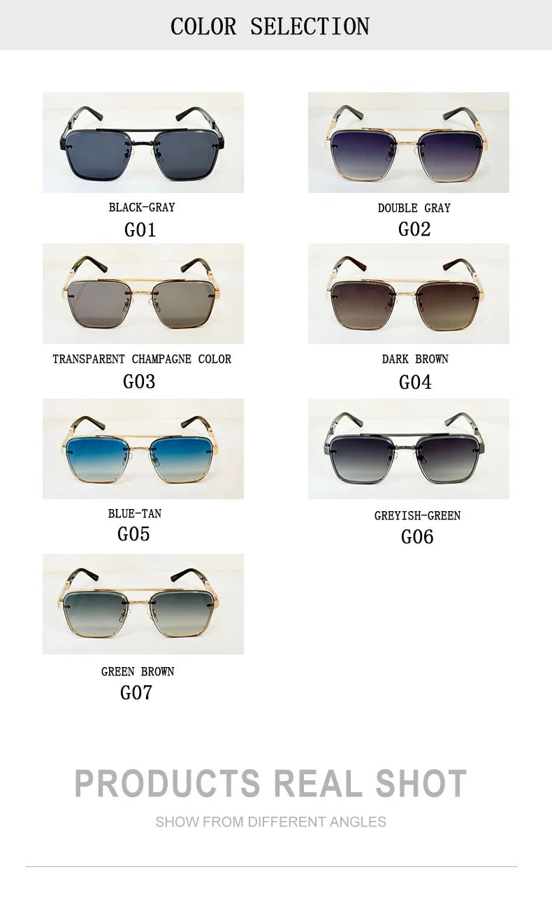 Trendy Vintage Sunglasses – Luxury Square Shades for Men and Women, Zonnebril Style