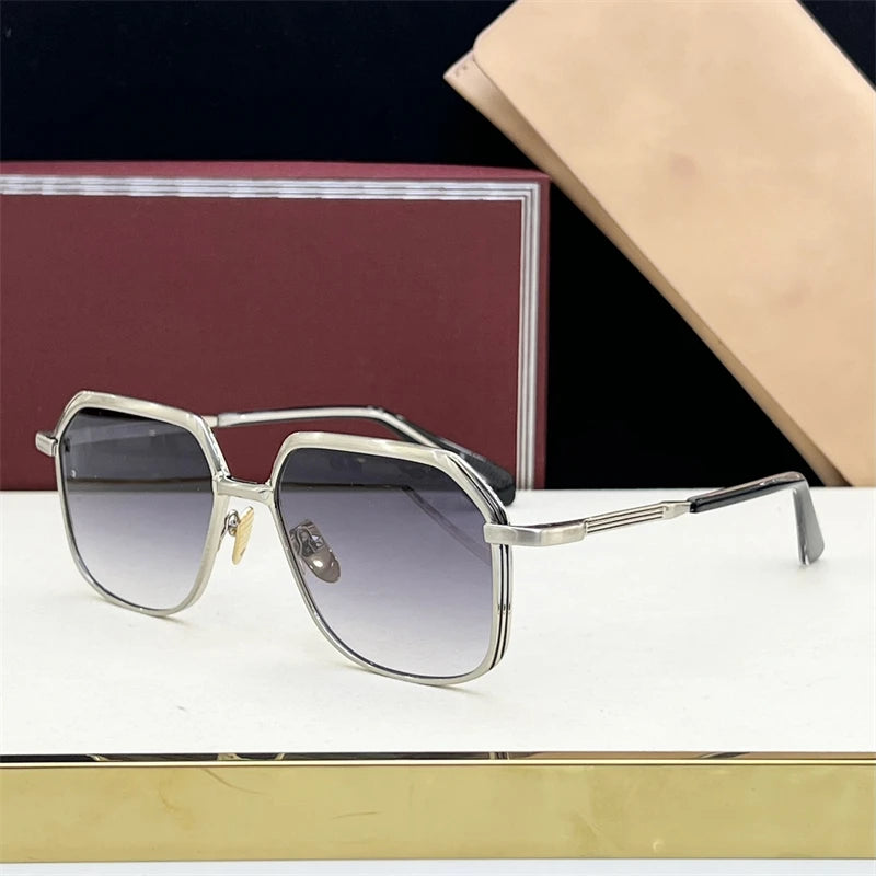 Stylish Alloy Frame Sunglasses – Unisex Retro Square Shades by AIDA