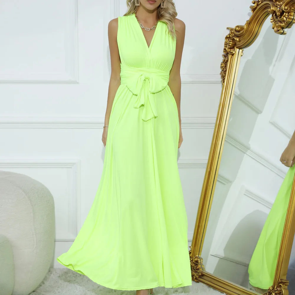 "One Dress, Endless Styles – Convertible Maxi Magic! "