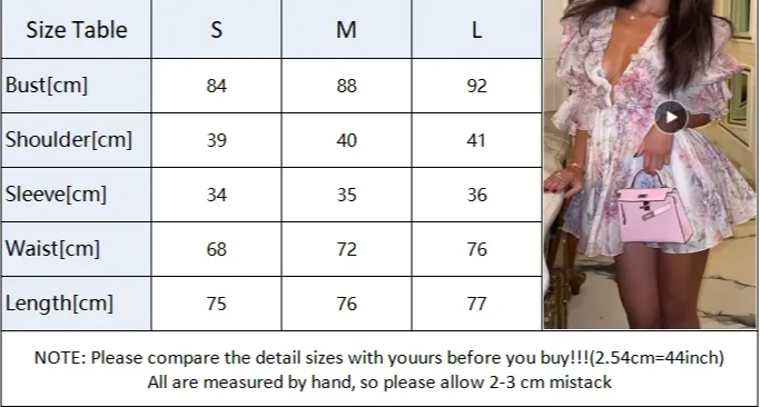 Elegant V-Neck Pleated Dress – High Waist Printed Evening Gown