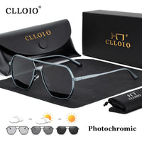Unisex Aluminum Chameleon Sunglasses – CLLOIO Polarized UV Protection Eyewear