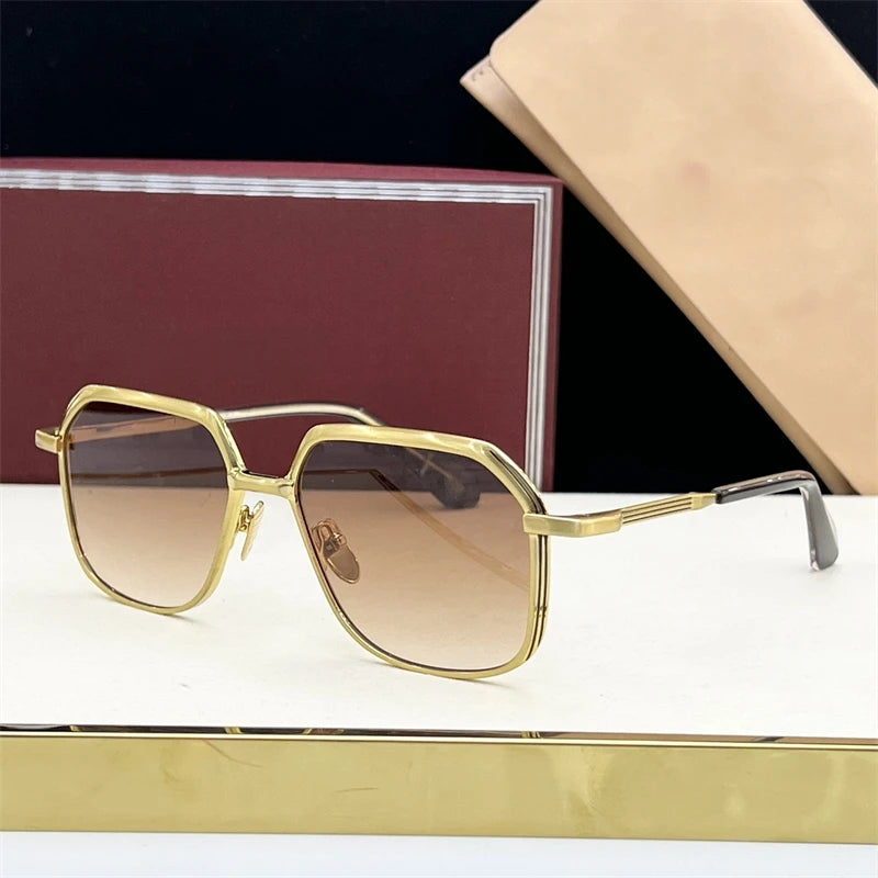 Stylish Alloy Frame Sunglasses – Unisex Retro Square Shades by AIDA