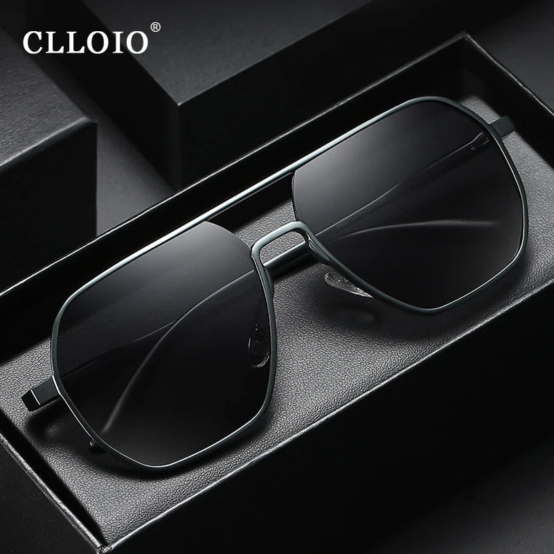 Unisex Aluminum Chameleon Sunglasses – CLLOIO Polarized UV Protection Eyewear