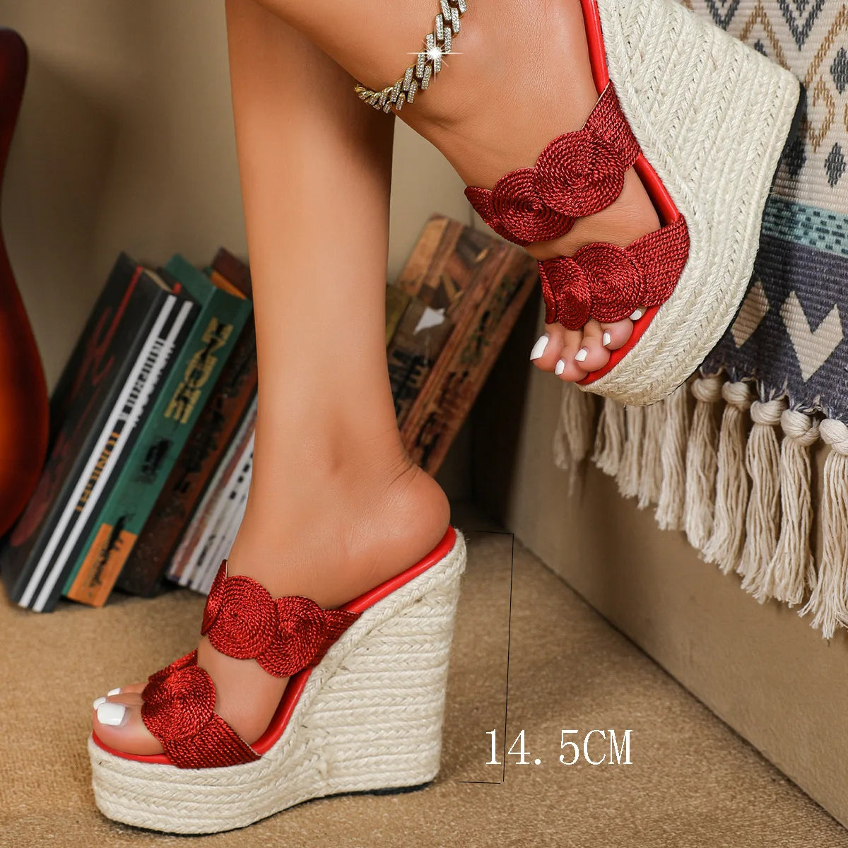 Bold & Beautiful: Summer Wedge Platform Slippers for Modern Women