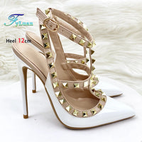 Bold Rivet Stiletto Heels – Summer Party Pumps in 8CM/10CM/12CM