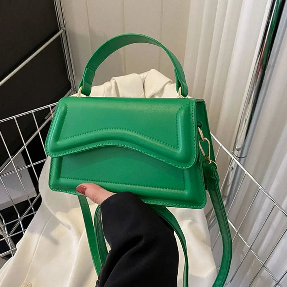 Elegant PU Leather Tote – Small Messenger Shoulder Bag for Ladies