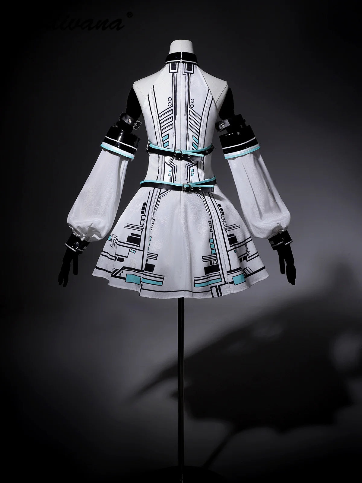 Cool Subculture Rabbit Ear Dress – Gothic Lolita Short Tank Dress for Cosplay