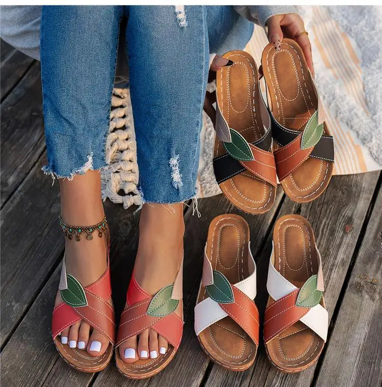 Women’s Comfy Walking Sandals – Breathable Slip-On Wedges for Summer Style