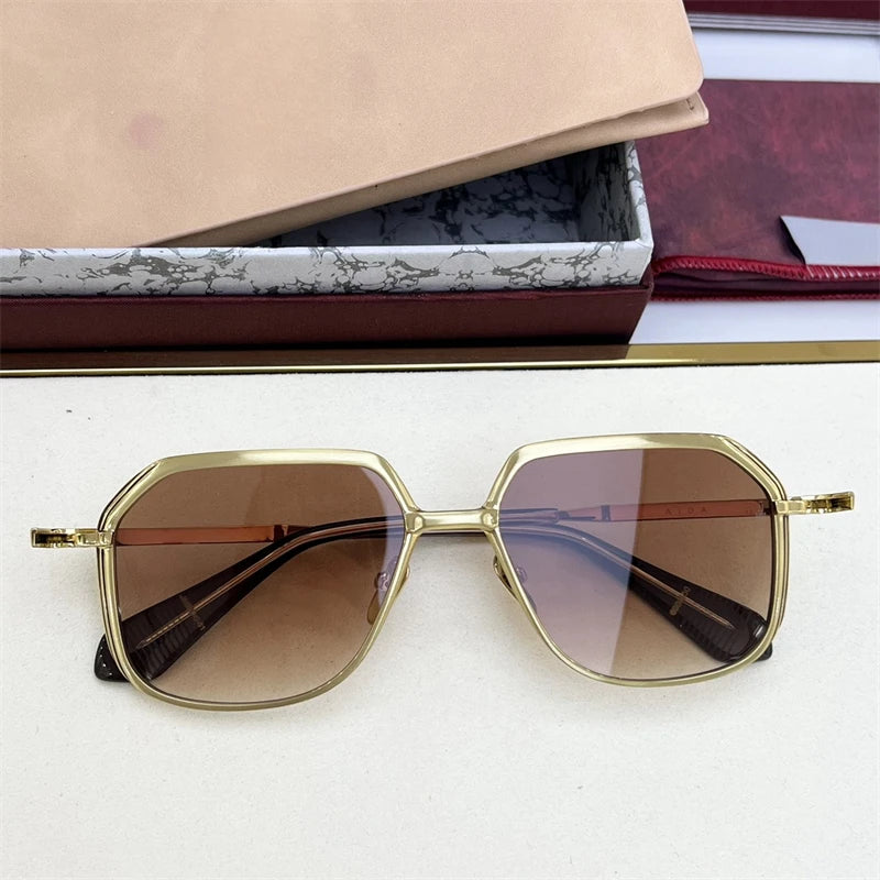 Stylish Alloy Frame Sunglasses – Unisex Retro Square Shades by AIDA
