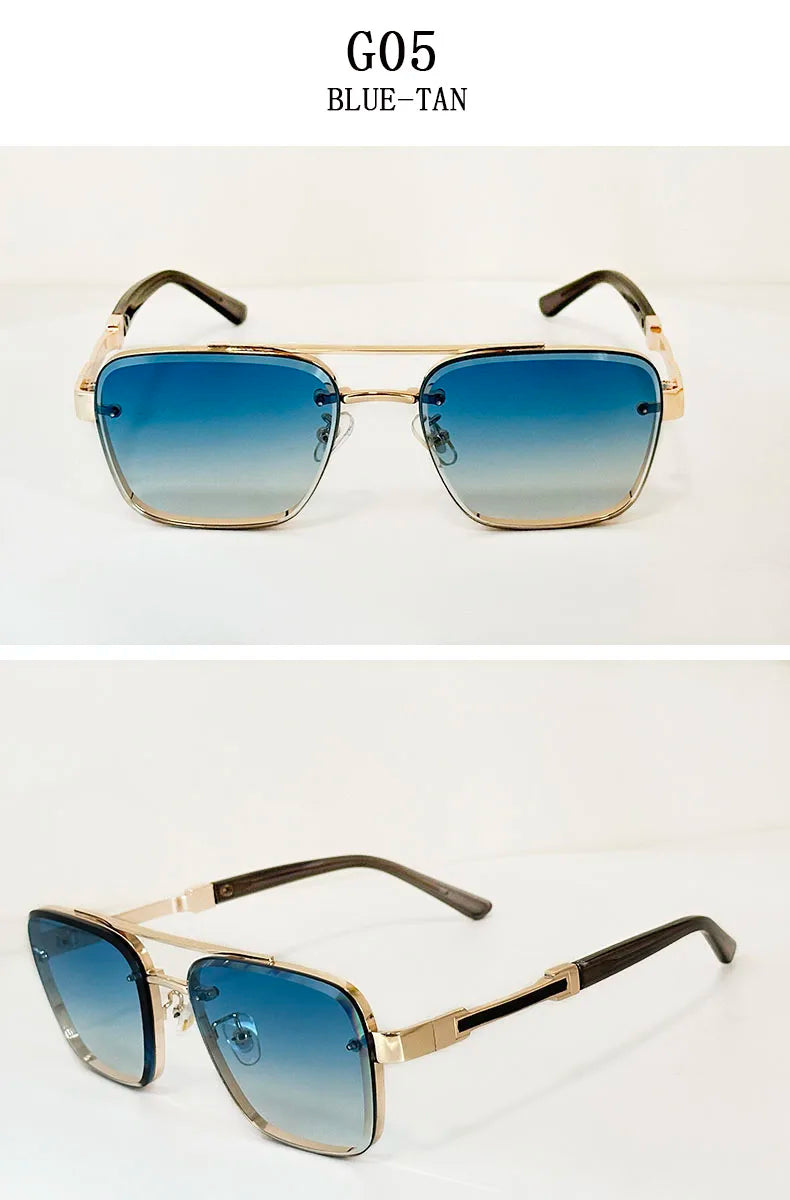 Trendy Vintage Sunglasses – Luxury Square Shades for Men and Women, Zonnebril Style