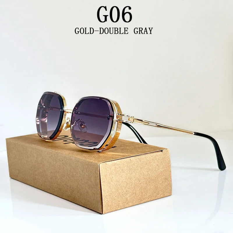 CyberRetro Vibe – Men’s & Women’s Steampunk Polarized Shades