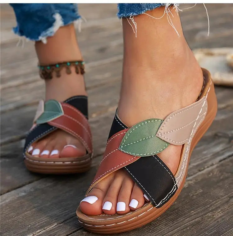 Women’s Comfy Walking Sandals – Breathable Slip-On Wedges for Summer Style