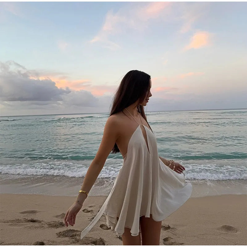 High Street Summer Vestido – Chic Sleeveless Off-Shoulder Dress 2025