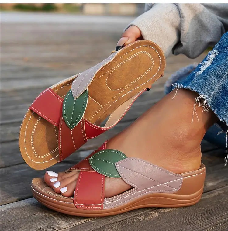 Women’s Comfy Walking Sandals – Breathable Slip-On Wedges for Summer Style