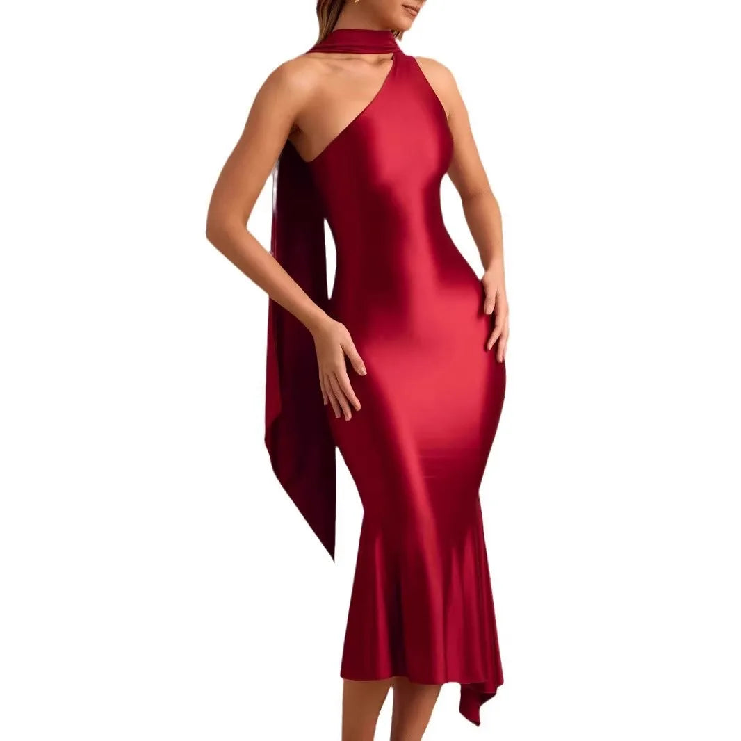 Elegant Backless Slim Fit Dress for Women – Summer 2025 Fashion Staple